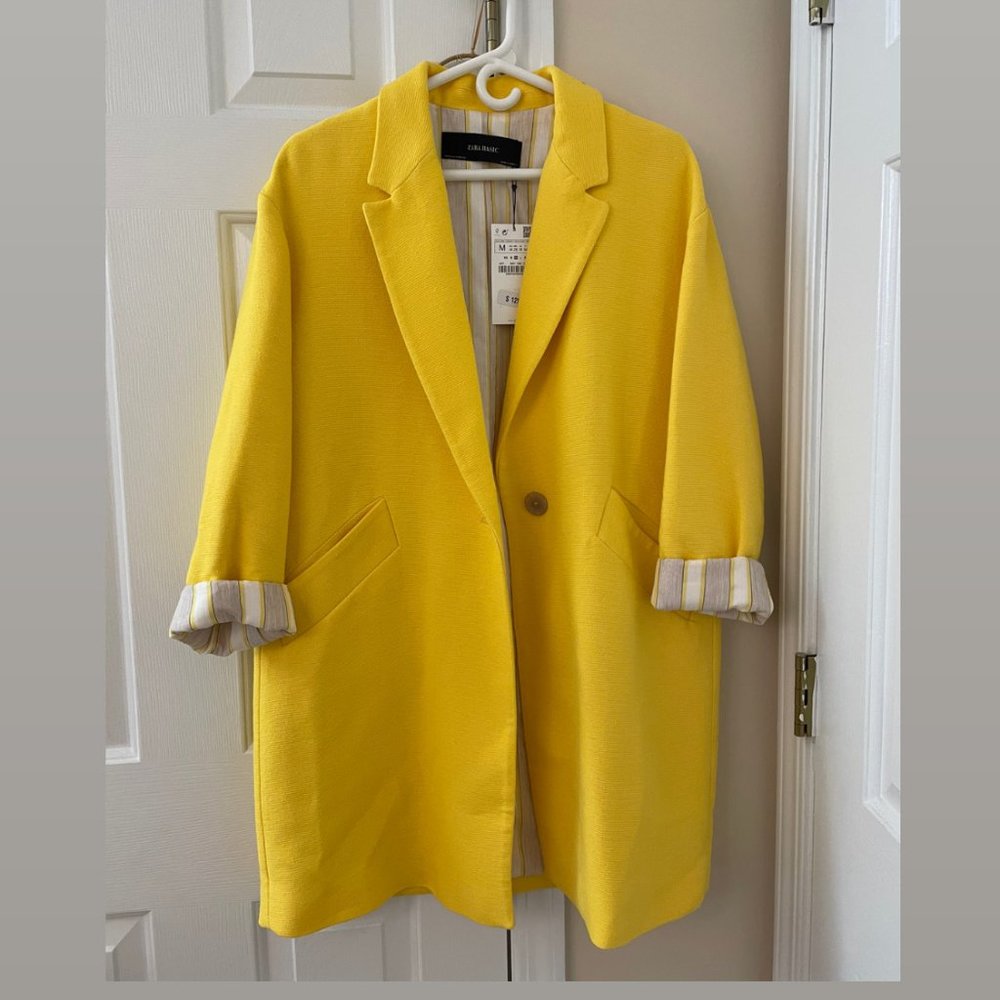 Yellow Linen Coat